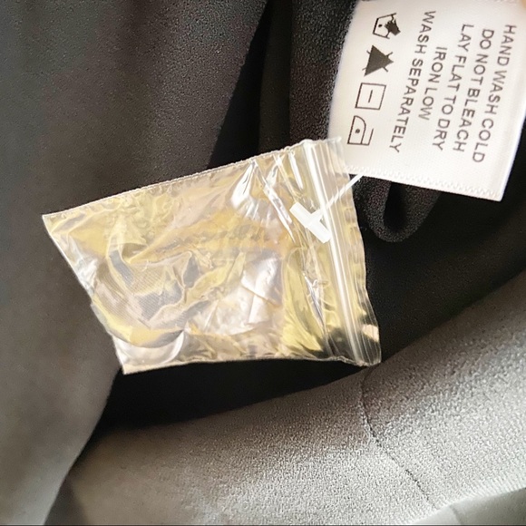 SOLD NBD Striped Off Shoulder Blazer Dress Black - Picture 7 of 7